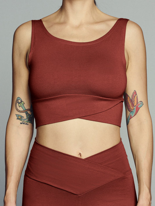Yoga Top Burnt Henna